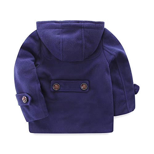Mud Kingdom Boys Dress Coats with Hood Faux Wool Overcoat2