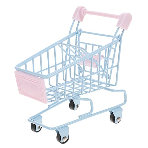 BCOATH Realistic Miniature Shopping Cart Sturdy Ideal for Home Decor Parties Great Present for Boys and Girls Boys Girls Women Men