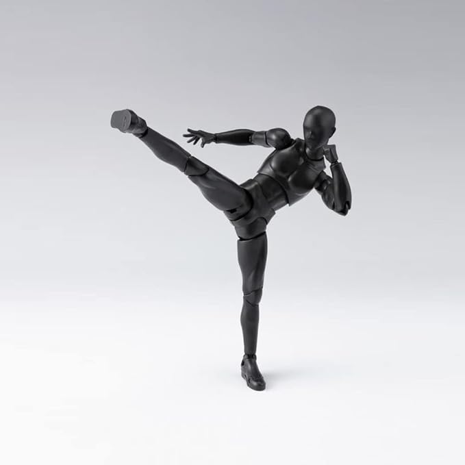 Maniquí Articulado para Dibujo Artístico, Figura de Acción Masculina Negra 15 cm miniatura 3