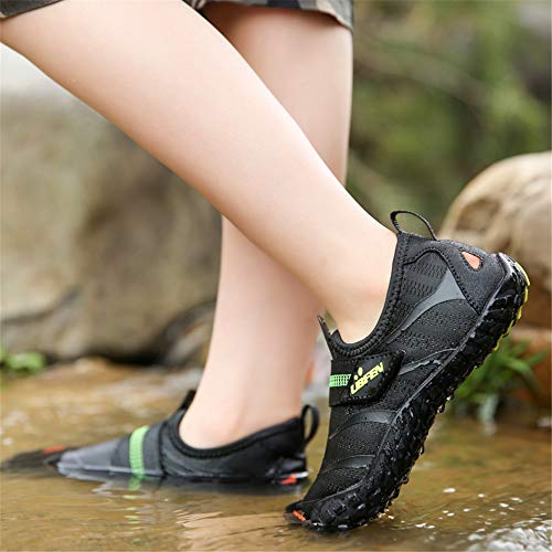 Image of UBFEN Water Shoes for Kids Boys Girls Aqua Socks Barefoot Beach Sports Swim Pool Quick Dry Lightweight Toddler Little Big Kid | Lightweight, Barefoot-style, Perfect for Water parks, Beach, Pool, Kayak, Creek Hiking, Camping, Toddler, Little Kid, Big Kid