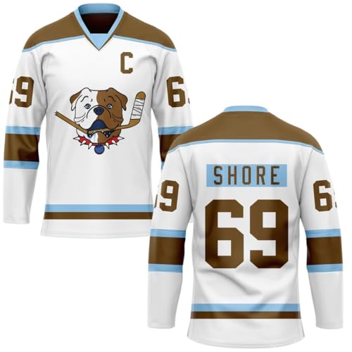 TronX Shore 69 Sudbury Blueberry Bulldogs Adult Fan Hockey Jerseys (US Alpha 3X-Large Regular Regular White)