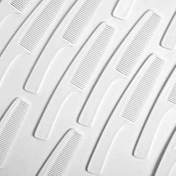 Krafty Kustomz Hotel Accessories Guest House Kit White Handle Comb Size 19 x 3.5 cm Pack (One, 75)