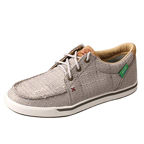 Twisted X Women's Hooey Loper Cowgirl Shoe, Grey