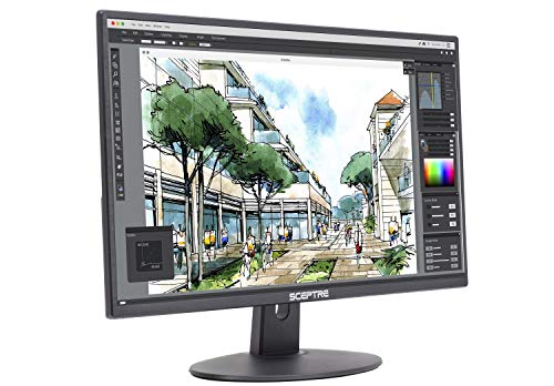 Sceptre 22 inch 75Hz 1080P LED Monitor 99% sRGB HDMI X2 VGA Build-In Speakers, Machine Black (E225W-19203R series) 4 Sceptre 22 inch 75Hz 1080P LED Monitor 99% sRGB HDMI X2 VGA Build-In Speakers, Machine Black (E225W-19203R series) - Image 2