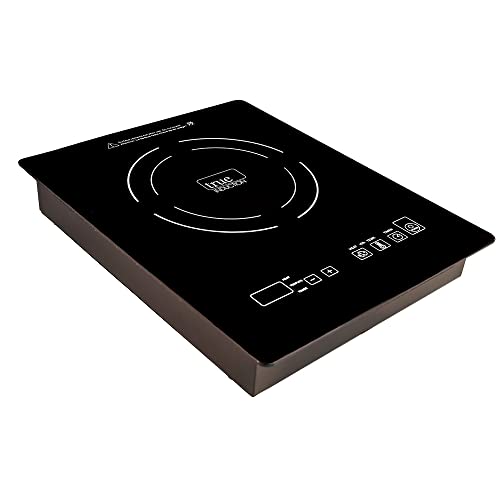 TI-1B 12 inch Built-In Single Burner Induction Glass-Ceramic Cooktop, 1750W, UL858 Certified