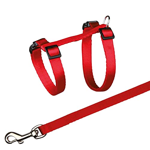 The-Pets-Company-Cat-Harness-Leash-Set-for-Cats-Kittens-45-Inches-Red
