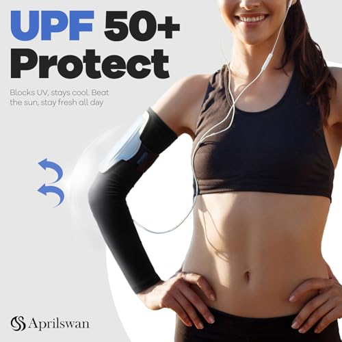 Arm Sleeves, UV Sun Protection Sports Non Slip Compression Cover for Men/Women4