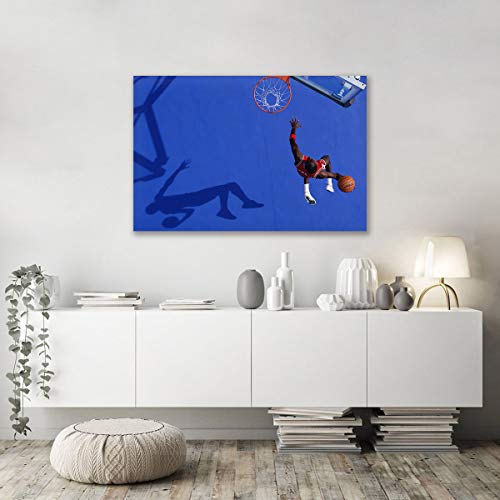 Michael Jordan Dunk Toile murale salon grand format 90x140 cm impression deco - 2