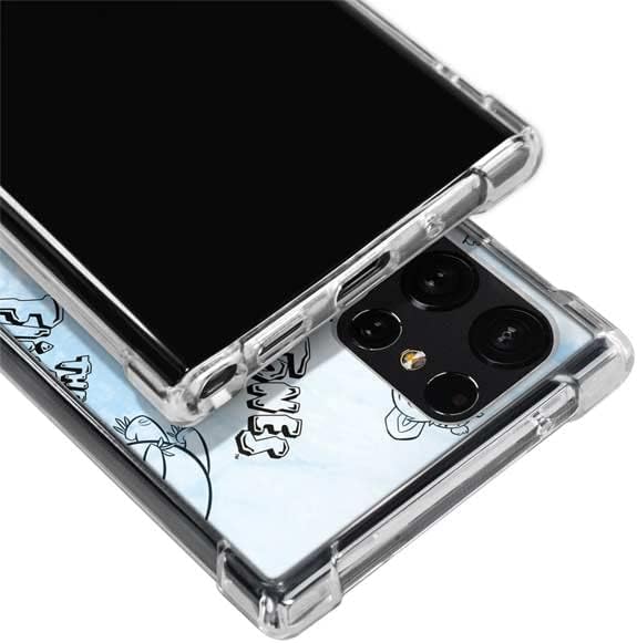 Skinit Clear Phone Case Compatible with Galaxy S22 Ultra - Officially Licensed The Flinstones The Flintstones Tie Dye Print Design