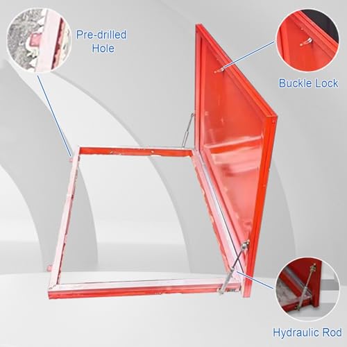 Puerto de inspección contra filtraciones en techos mediante trampilla de acceso 75x75 5