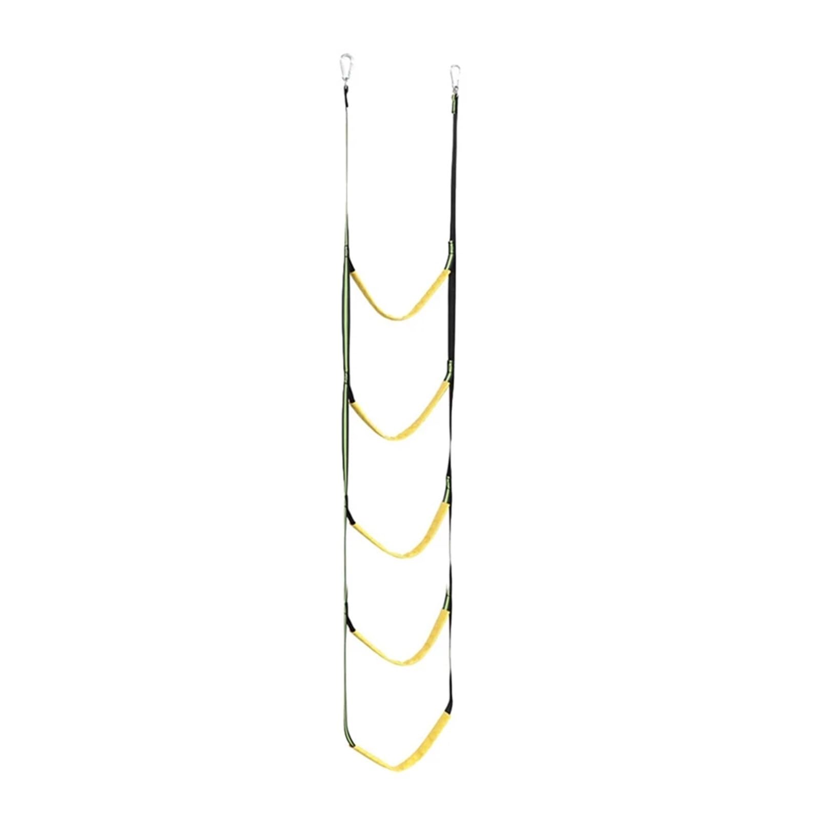 Marine Rope Ladder, Boat Rope Ladder Folding Swim Ladder Yellow for Kayak Sailboat