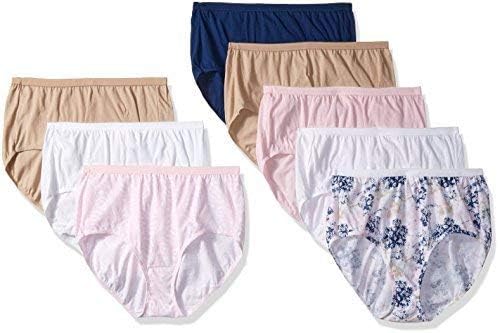 Just My Size Cotton TAGLESS® Brief Panties 8-Pack
