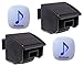 Price comparison product image 600m Wireless Driveway Alarm System with 2 PIRs & 2 Receivers,Solar Powered-No need to replace batteries, Quick and easy to install, Fully Expandable,Fully Weatherproof, Long Wireless Range,UK Support