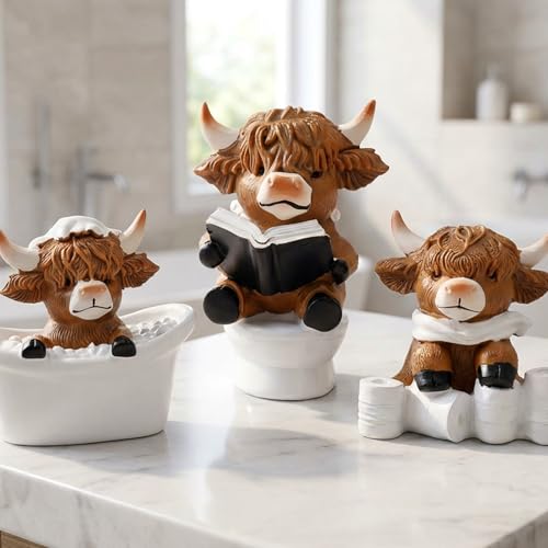 collectible figurines bathroom