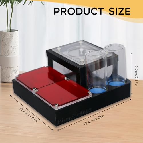 Yuyala Ant Farm Nest - Educational Habitat - Black and White Acrylic Design with Built-in Water Tower and Clear Observation Area (M) - Thumbnail 3