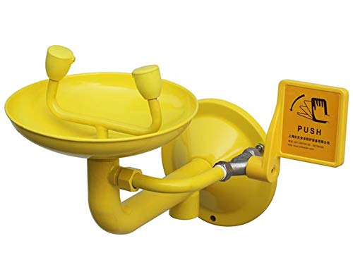 CGOLDENWALL Stainless Steel Wall Mounted Emergency Eyewash Eye wash Station Emergency Eyewash Unit