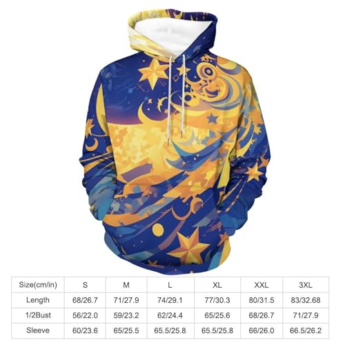 Sweatshirt Pullover Lune Étoiles Rêveuses pour Soirées Cocooning - 3