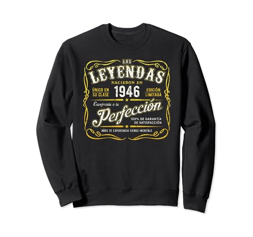 Las Leyendas Nacieron En 1946 Vintage 77 Cumpleaños Sudadera