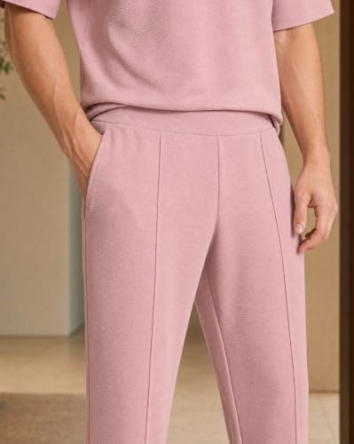 Image of Nobero Moses Oversized Co-ord Set for Men | Textured Co-ord set for men | Oversized Fit | Matching Top & Bottom | Premium Fleece Fabric | Casual & Streetwear