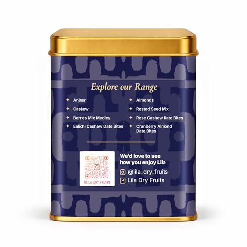 Image of LILA DRY FRUITS Mewa Mix 250 Grams Dry Fruits with Almonds Cashews Walnuts Raisins Cranberries Healthy Snack Trail Mix Energy Rich Nut Mix for Daily Nutrition & Gifting Pack Perfect for Gifting