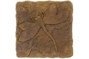 Athens Dragonfly Stepping Stone, Autumn Wheat: Stunning Outdoor Walkway Enhancers