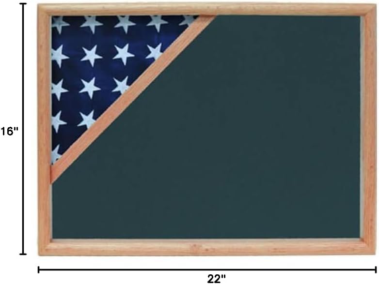 Folded Corner Ceremonial Flag Case (22 in. x 16 in. x 2-5/8 in.)
