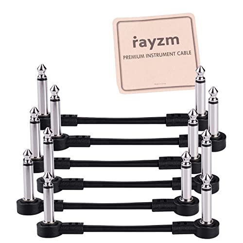 rayzm câble patch guitare, câble de jonction pour instruments 6,35mm pour pédales d’effets pour guitare/basse, câbles de jonction pour pédales 5cm (6-Pack) - Les Beatles, Paul McCartney, John Lennon, RIngo Starr, George Harrison rayzm câble patch guitare, câble de jonction pour instruments 6,35mm pour pédales d'effets pour guitare/basse, câbles de jonction pour pédales 5cm (6-Pack) – Image 7