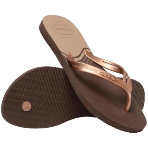 Havaianas Girl's Flip-Flop, Dark Brown, 33/34 EU4