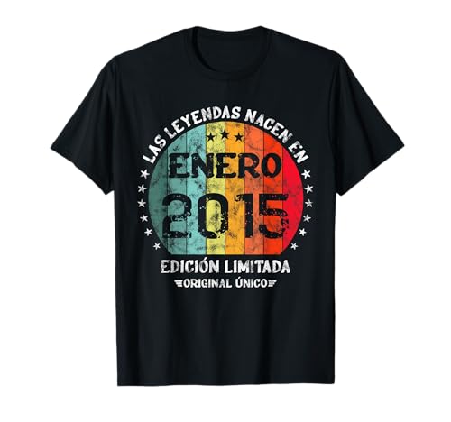 Las Leyendas Nacen En Enero 2015 Edición Limitada Retro Camiseta