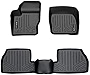 SMARTLINER Custom Fit Floor Mats 2 Row Liner Set Black for 2012-2018 Ford Focus (No RS Models)