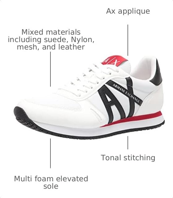 Image of Armani Exchange Men's Retro Running Sneaker