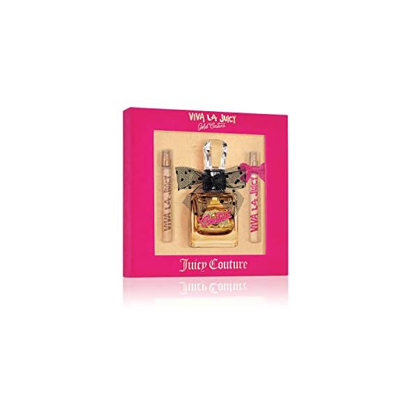 Juicy Couture Viva La Juicy Gold Couture 3-teiliges Geschenkset – 100 ml Eau de Parfum, 2 x 10 ml Eau de Parfum…