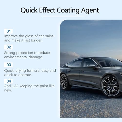 Advanced Car Quick-acting Coating Agent Spray,Auto Schnellbeschichtungsspray,3 in 1 Hochschutz-Auto-Beschichtungsspray, Tiefen-Glanz| Wasserabweisend|repariert Kratze