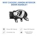 JDMON Front or Rear Left Driver Side Interior Inside Door Handle Replacement for Nissan Cube Juke 2009-2014, Versa 2012-2019, March 2012-2017 Replaces 80671-1FA0B 80671-1HH0B Black & Chrome