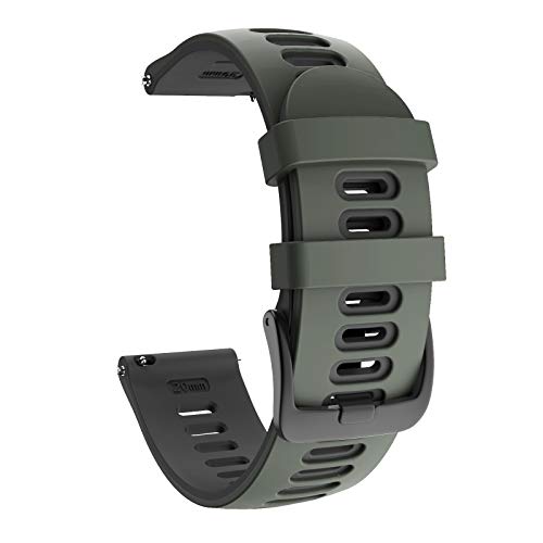 Correa de silicona 20mm compatible Vivoactive 3 miniatura 1