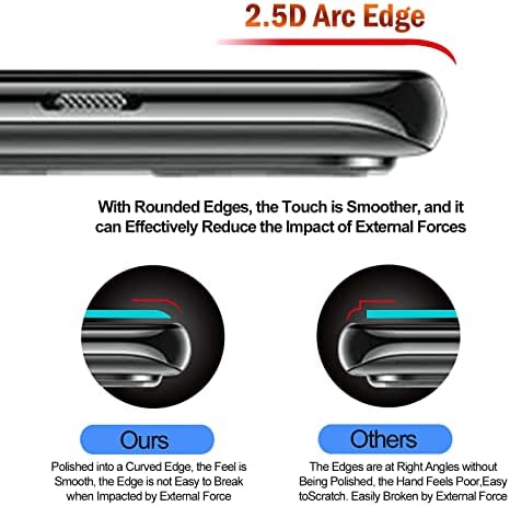 TUTUO [2+2 Pack Tempered Glass Compatible with OnePlus Nord 2T 5G Screen Protector + Camera Lens Protector, [Anti-Scratch] [Bubble Free] 9H Hardness HD Clear Tempered Glass Film