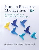 Human Resource Management, fifth edition: Managing Employees for Competitive Advantage loose-leaf 1948426455 Book Cover