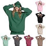 Eye Mask Hoodie,Hoodie With Eye Mask Built In Comfort Airplane Mode Travel Hoodies With Hidden Pockets Green Comfy Casual Fall Wearable Blanket Sweatshirt For Adult Women Men,L