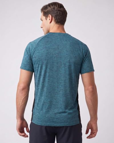 Image of 5 Pack: Men's V-Neck Dry-Fit Moisture Wicking Active Athletic Tech Performance T-Shirt