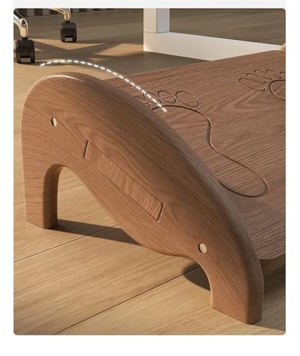 Reposapiés de madera multifuncional, altamente ergonómico, antideslizante, para uso en la oficina, silla enana, mejora la comodidad y la relajación, adecuado para apoyar el uso de escritorio de