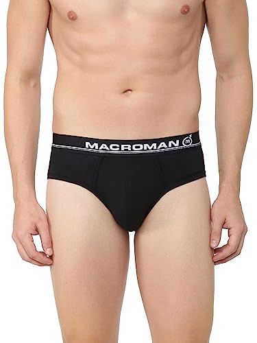 Image of Macroman M-Series Ultra Modal Stretch Brief for Men|Modal|Pack of: 1 Black