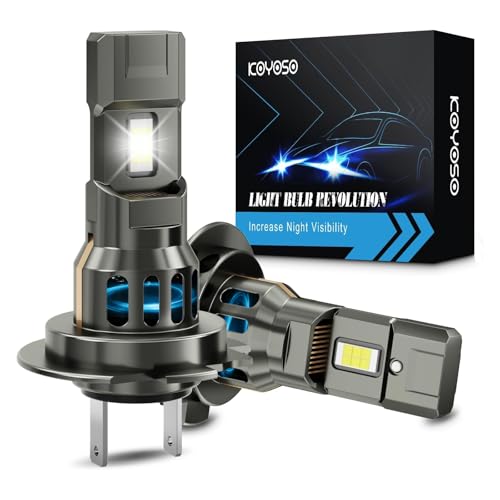 KOYOSO H7 LED Lampadine 130W 34000LM LED Luci per 12V Auto 6500K Bianco, Confezione da 2