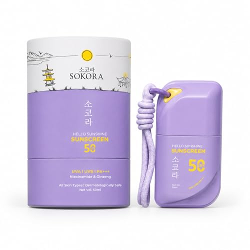 Image of Sunscreen SPF 50 PA+++ Broad Spectrum UVA /UVB & Blue Light Protection Brightening UV Defense Lightweight, Non-Greasy, No White Cast Daily Face Sunscreen for All Skin 50 ml