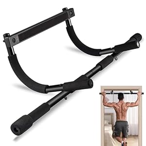 FK Sports Pull Up Bar Doorway & Chin Up Bar for Upper Body Training – No Drilling or Screws – Arms, Back and Core Strength Training – Home Pull-Up Bars for Indoor – Multifunctional