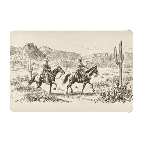 Image of Baby Crib Sheet American Wild West Desert Crib Mattress for Boys and Girls Cowboys Playard Sheet Soft Breathable Fitted Baby Mattress Cover 52x28in