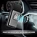 OnixGRIP - OnixMAX Aluminum 6 Card Holder Phone Accessory with Security Blocking, Magnetic 360 Metal Ring Kickstand for Viewing Any Direction; Removable for Wireless Charging