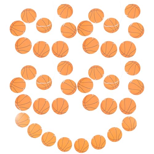 ifundom - ifundom 5 pièces Fanions de Décoration Basket-ball pour Fête Anniversaire Guirlande Suspendue Thème Sport Accessoire de Déco Photo pour Adultes
