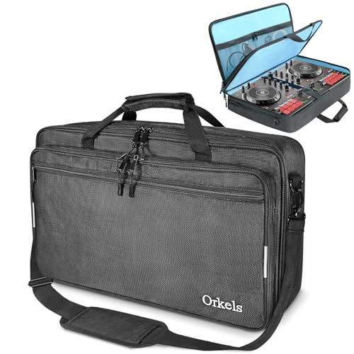 ORKELS DJ Controller Bag Compatible with FLX4, FLX2, REV1, DDJ SB3, DDJ SB2, DDJ 400, DDJ RB...