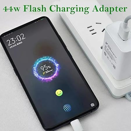 Image of 44W Original Charger Compatible with Vivo V23 /V25 /V25E /V25 Pro /V27 Pro /V27 /V27E /Y200 /Y200E /T2X /T2 Pro /V29|Iqoo Z6 Lite /Z6 /Z7S /Z9X /Z9 5G /Z6X,44Watt Charger,White