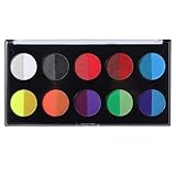 Photo Gallery f fityle pittura per il viso e il corpo, tavolozza per il trucco lavabile, tavolozza per cosplay, festa di halloween, palcoscenico, trucco Photo Gallery f fityle pittura per il viso e il corpo, tavolozza per il trucco lavabile, tavolozza per cosplay, festa di halloween, palcoscenico, trucco